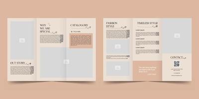 mode brochure, elegant mode op te slaan brochure vector