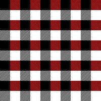 plaid zwart en rood naadloos patroon vector