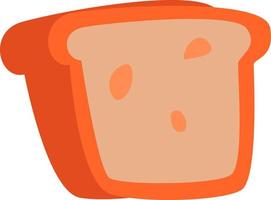 ontbijt tost brood, illustratie, vector Aan een wit achtergrond.