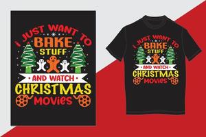 kerst t-shirt ontwerp vector