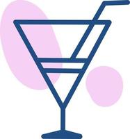 zoet cocktail, illustratie, vector Aan een wit achtergrond