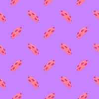 roze koekje , naadloos patroon Aan een Purper achtergrond. vector