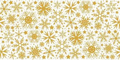sneeuwvlokken naadloos patroon voor decoratie voor Kerstmis ontwerp. vector