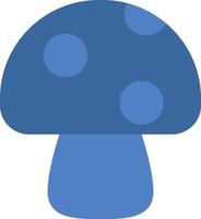 blauw paddestoel, icoon illustratie, vector Aan wit achtergrond