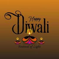 diwali festival vakantie decoratief achtergrond met mooi elegant lamp illustratie vector