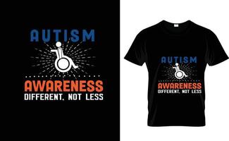 autisme bewustzijn ... t overhemd ontwerp vector