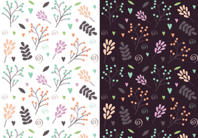 Gratis Vintage BloemenPatroon vector