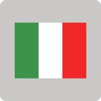 Italiaans vlag, illustratie, vector, Aan een wit achtergrond. vector