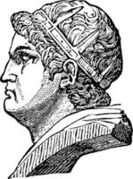 Nero, wijnoogst illustratie vector
