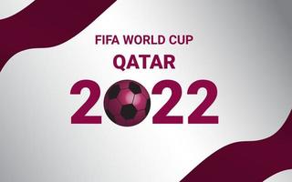 fifa wereld kop qatar 2022 achtergrond banier sjabloon vector illustratie