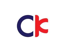 ck kc logo ontwerp vector sjabloon