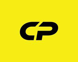 cp pc logo ontwerp vector sjabloon