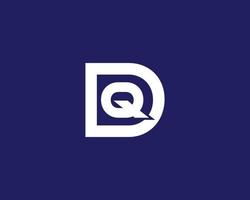 dq qd logo ontwerp vector sjabloon