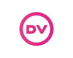 dv vd logo ontwerp vector sjabloon