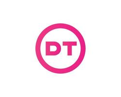 dt td logo ontwerp vector sjabloon