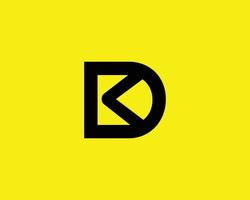 dk kd logo ontwerp vector sjabloon