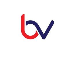 bv vb logo ontwerp vector sjabloon