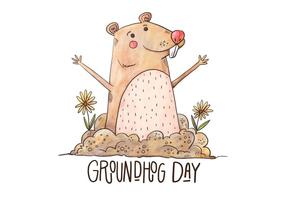 Groundhog Day Illustration vector