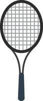 tennis racket, illustratie, vector Aan wit achtergrond.