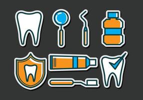 Dentista Icons vector