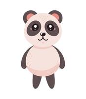 schattig beer panda kawaii vector