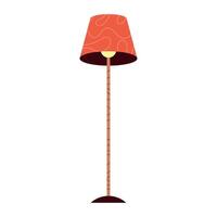 rood lamp meubilair vector