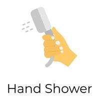 modieus hand- douche vector