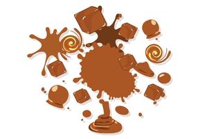 Gratis Sweet Gesmolten Caramel Vector Illustration