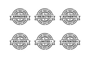 postzegel zegel icoon reeks vector illustratie
