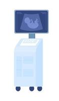 echografie machine semi vlak kleur vector voorwerp. foetaal echografie. diagnostiek. bewerkbare element. vol formaat item Aan wit. gemakkelijk tekenfilm stijl illustratie voor web grafisch ontwerp en animatie