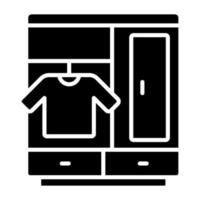 garderobe pictogramstijl vector