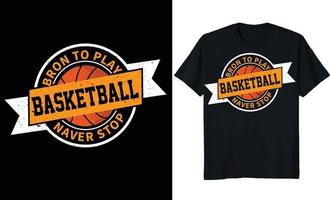 basketbal t overhemd ontwerp vector