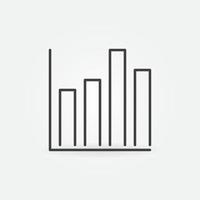 bar tabel vector concept lijn icoon of statistieken symbool