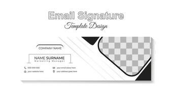 zakelijke bedrijf e-mail handtekening sjabloon vector
