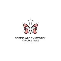ademhalings systeem logo icoon ontwerp vector