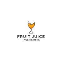 fruit sap logo icoon ontwerp vector