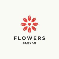 bloem logo pictogram ontwerp sjabloon vectorillustratie vector