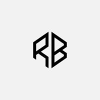 rb eerste monogram vector icoon illustratie