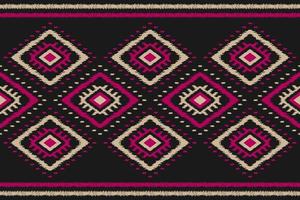tapijt etnisch ikat patroon kunst. meetkundig etnisch ikat naadloos patroon in stam. Mexicaans stijl. vector