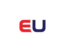 EU ue logo ontwerp vector sjabloon