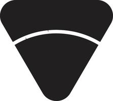 abstract driehoek logo in modieus en minimaal stijl vector