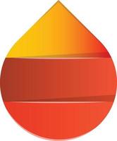 abstract water laten vallen logo illustratie in modieus en minimaal stijl vector