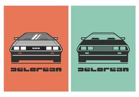 Gratis Vector DeLorean Car Illustration