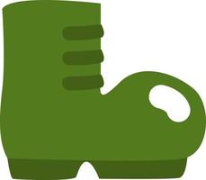 leger groen laarzen, illustratie, vector Aan een wit achtergrond.