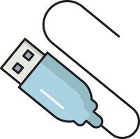 USB vector illustratie Aan een achtergrond.premium kwaliteit symbolen.vector pictogrammen voor concept en grafisch ontwerp.