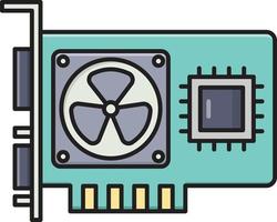 GPU vector illustratie Aan een achtergrond.premium kwaliteit symbolen.vector pictogrammen voor concept en grafisch ontwerp.