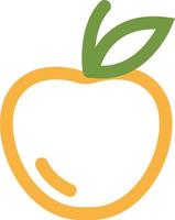 geel appel, illustratie, Aan een wit achtergrond. vector