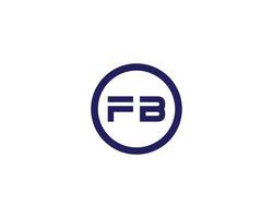 fb bf logo ontwerp vector sjabloon