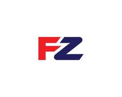 fz zf logo ontwerp vector sjabloon