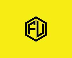 fu uf logo ontwerp vector sjabloon